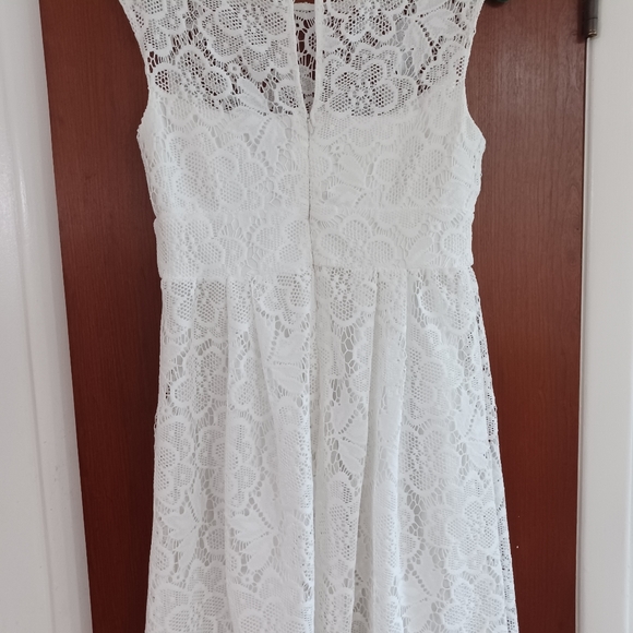 Sandra Darren women White Dress size 6 for all occasions - Picture 6 of 9